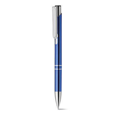 Металева кулькова ручка, сині чорнила, колір синій - 12514-104- Фото №2