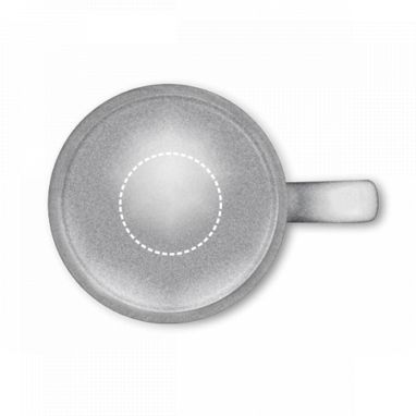 Фарфоровий кухоль з сублімаційного обробкою, 370 мл, колір срібний - 94049-127- Фото №3