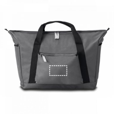 Дорожня сумка з поліестеру, 600D, колір сірий - 72428-113- Фото №4