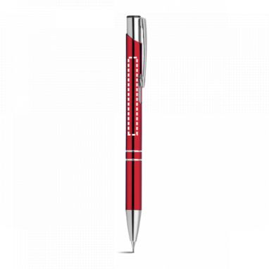 Металевий автоматичний олівець, графіт 0,5 мм, колір червоний - 12577-105- Фото №6