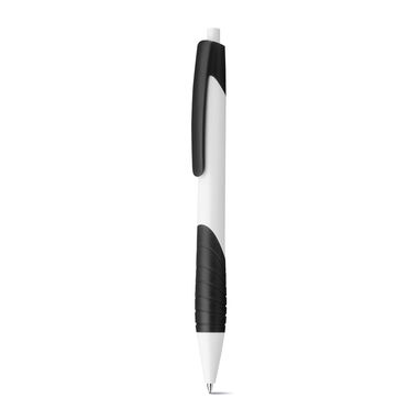 Пластиковая шариковая ручка, синие чернила, цвет черный - 12581-103- Фото №2