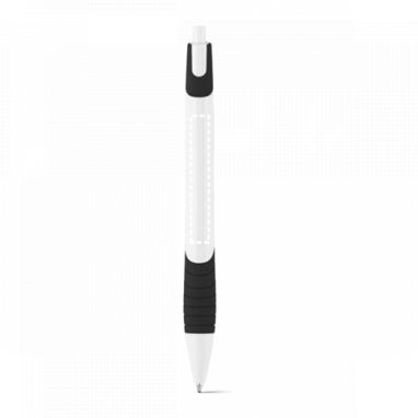 Пластиковая шариковая ручка, синие чернила, цвет черный - 12581-103- Фото №6