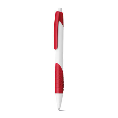 Пластиковая шариковая ручка, синие чернила, цвет красный - 12581-105- Фото №2