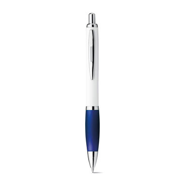 Пластиковая шариковая ручка, синие чернила, цвет синий - 12585-104- Фото №2