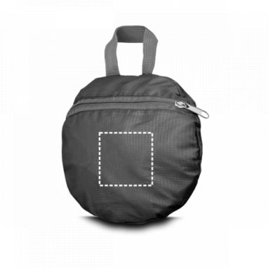Складна спортивна сумка, 190T RIPSTOP/поліестер, колір чорний - 72468-103- Фото №3