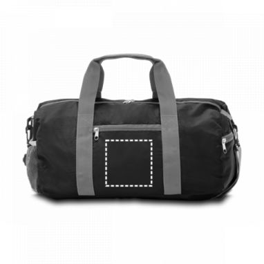Складна спортивна сумка, 190T RIPSTOP/поліестер, колір чорний - 72468-103- Фото №4