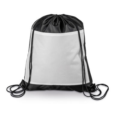 Рюкзак з поліестеру зі шнурівкою, 210D, колір чорний - 72478-103- Фото №2