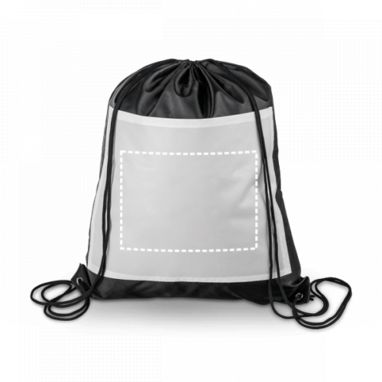 Рюкзак з поліестеру зі шнурівкою, 210D, колір чорний - 72478-103- Фото №3