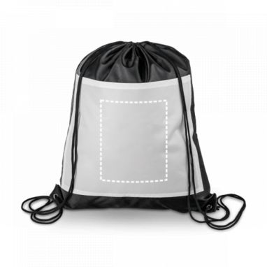 Рюкзак з поліестеру зі шнурівкою, 210D, колір чорний - 72478-103- Фото №4