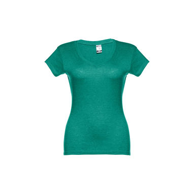 ATHENS WOMEN. Жіноча футболка, колір матовий зелений  розмір L - 30118-199-L- Фото №1