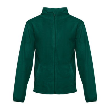 HELSINKI. Чоловіча флісова куртка з блискавкою, колір темно-зелений  розмір L - 30164-129-L- Фото №1
