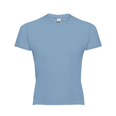 QUITO. Детская футболка унисекс, цвет пастельно-голубой  размер 2 - 30169-164-2- Фото №1