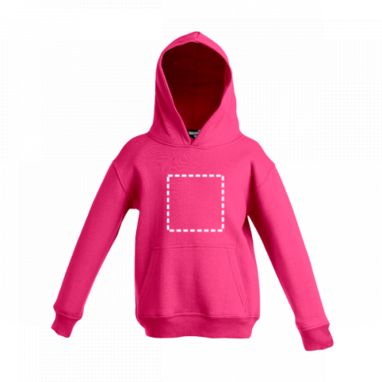 PHOENIX KIDS. Дестская толстовка унісекс з капюшоном, колір рожевий  розмір 10 - 30174-102-10- Фото №4