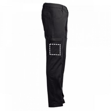 TALLINN. Мужские рабочие брюки, цвет черный  размер 3XL - 30247-103-3XL- Фото №3