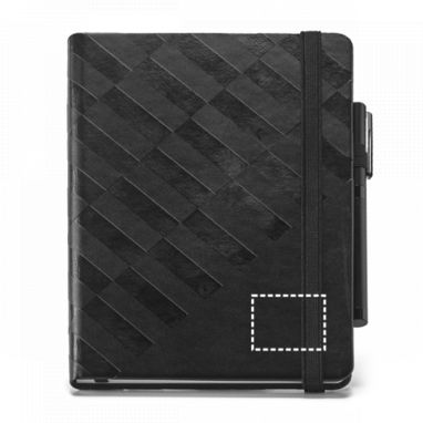 GEOMETRIC Notebook. Блокнот, цвет черный - 93596-103- Фото №2