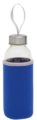 Бутылка стеклянная  TAKE WELL, цвет прозрачный, синий - 56-0304240- Фото №1