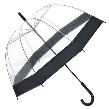 Зонт в форме купола HONEYMOON, цвет прозрачный, чёрный - 56-0103391- Фото №1