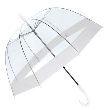Зонт в форме купола HONEYMOON, цвет белый, прозрачный - 56-0103392- Фото №1
