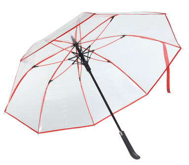 Зонт автоматический VIP, цвет красный, прозрачный - 56-0103403- Фото №1