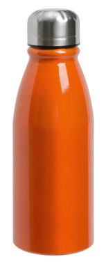 Пляшка алюмінієва FANCY, колір помаранчевий, сріблястий - 56-0304285- Фото №1