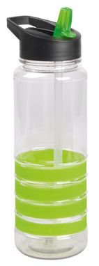 Пляшка спортивна CONDY, колір прозорий, яблучно-зелений - 56-0304464- Фото №1