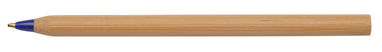 Ручка кулькова бамбукова ESSENTIAL, колір коричневий, синій - 56-1101938- Фото №1