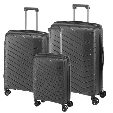 Набір валіз ORLANDO, колір чорний - 56-2210010- Фото №1