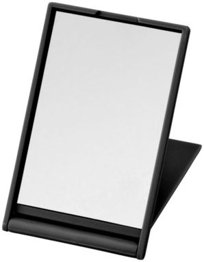 Карманное зеркало с черной пластиковой крышкой - 12607700- Фото №1