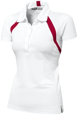 Жіноча сорочка поло Lob Cool fit, колір білий з зеленим  розмір S - XXL - 33095251- Фото №1
