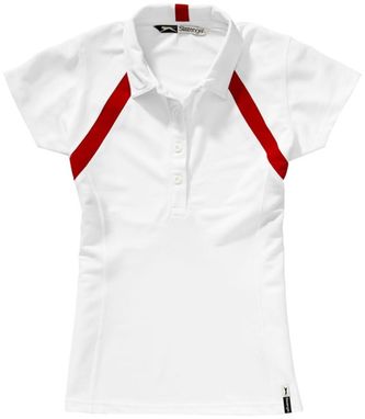 Жіноча сорочка поло Lob Cool fit, колір білий з зеленим  розмір S - XXL - 33095251- Фото №3