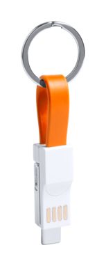 Брелок-зарядный кабель Hedul, цвет оранжевый - AP721046-03- Фото №1