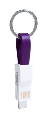 Брелок-зарядний кабель Hedul, колір пурпурний - AP721046-13- Фото №1