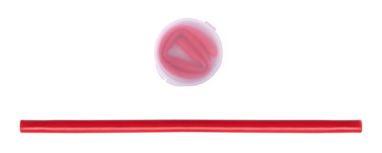 Набір силіконових соломинок Parix, колір червоний - AP721392-05- Фото №3