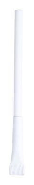 Ручка шариковая из переработанной бумаги Valvek, цвет белый - AP721418-01- Фото №1