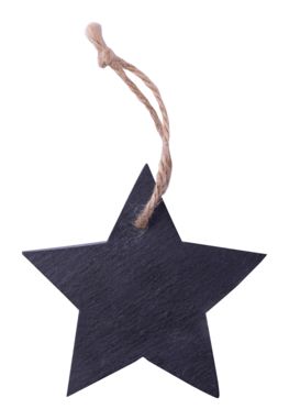 Прикраса ялинкова зірка Vondix, колір чорний - AP721440-F- Фото №1