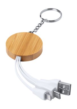 Брелок-зарядный кабель Laiks, цвет натуральный - AP721512- Фото №2