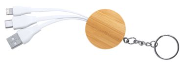 Брелок-зарядный кабель Laiks, цвет натуральный - AP721512- Фото №3