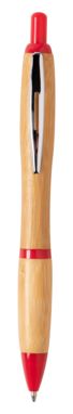 Ручка кулькова бамбукова Dafen, колір червоний - AP721603-05- Фото №2