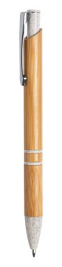 Ручка кулькова бамбукова Lettek, колір бежевий - AP721722-00- Фото №2