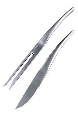 Набір ножів і виделок Gambel, колір сріблястий - AP791644- Фото №2
