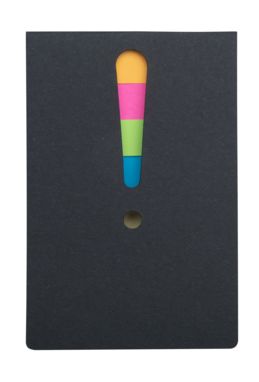 Блокнот з самоклейкими листами Exclam, колір чорний - AP800424-10- Фото №3