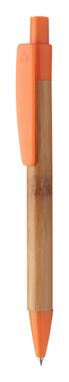 Ручка шариковая бамбуковая Colothic, цвет оранжевый - AP810426-03- Фото №1
