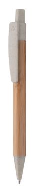Ручка кулькова бамбукова Boothic, колір бежевий - AP810427-00- Фото №1
