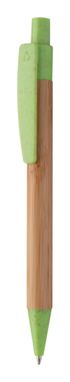 Ручка шариковая бамбуковая Boothic, цвет зеленый - AP810427-07- Фото №1
