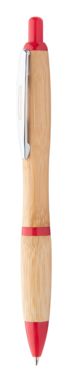 Ручка шариковая бамбуковая Coldery, цвет красный - AP810441-05- Фото №1