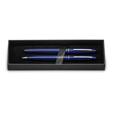 Набір з роллера і кулькової ручки, колір королівський синій - 12565-114- Фото №1