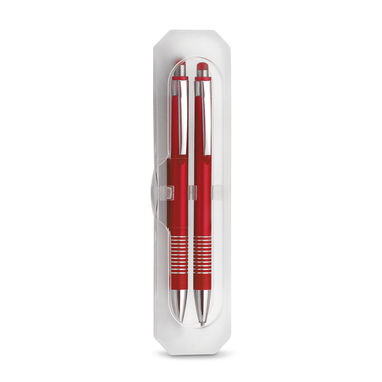 Ручка и механический карандаш, цвет красный - 13526-105- Фото №1