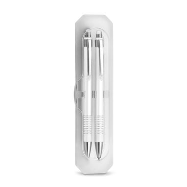 Ручка и механический карандаш, цвет белый - 13526-106- Фото №1