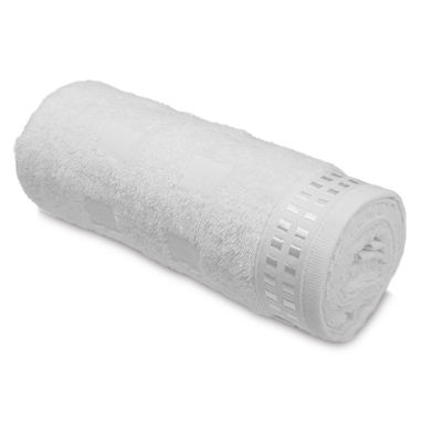 Хлопковое махровое полотенце, цвет белый - 33160-106- Фото №1