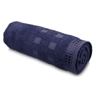 Хлопковое махровое полотенце, цвет синий - 33161-104- Фото №1